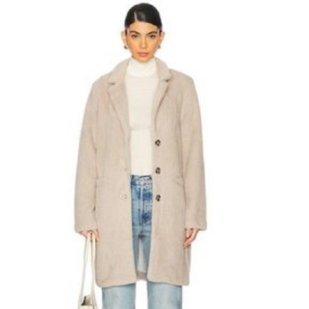 Sanctuary Women's cream long coat